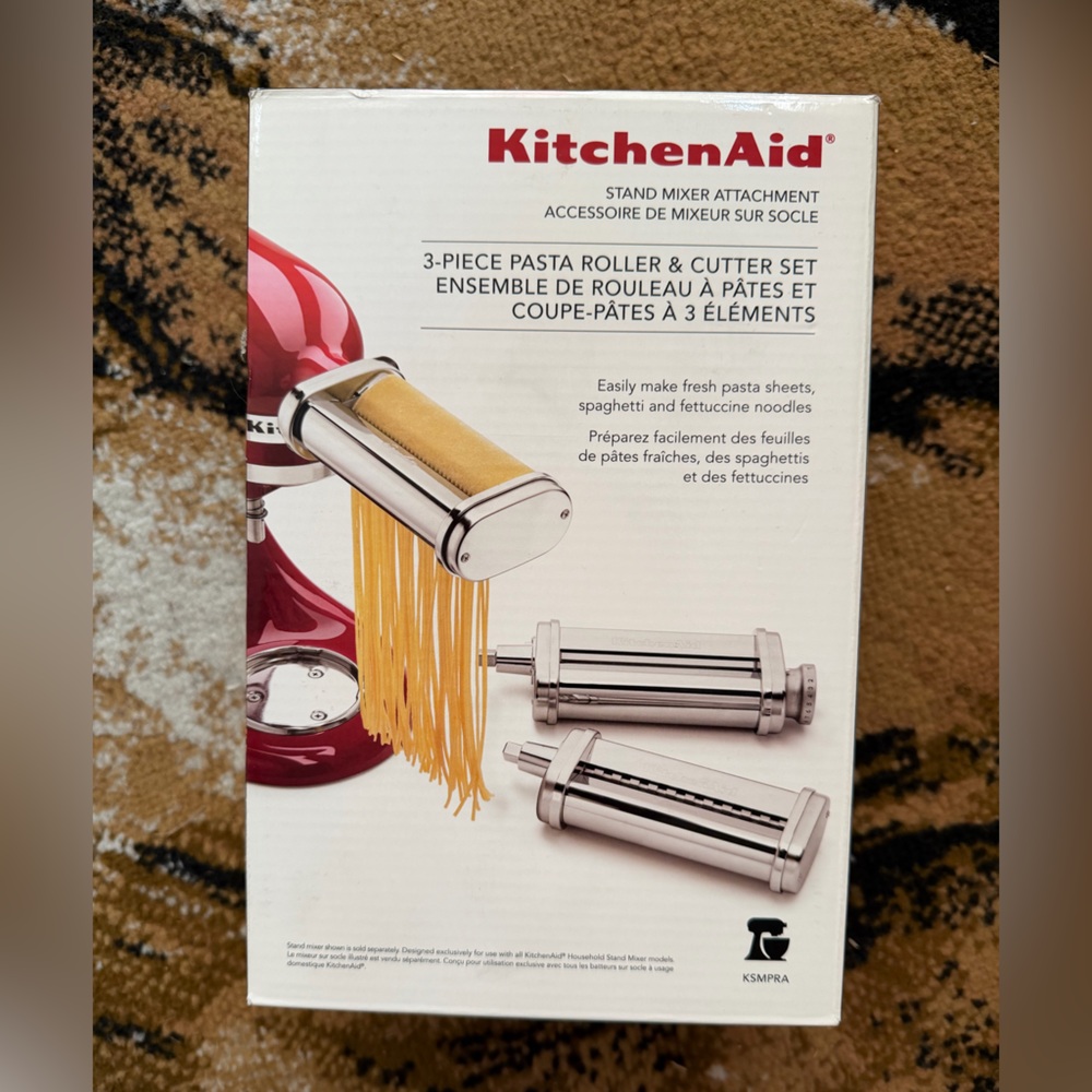 KitchenAid 3pc Pasta Roller & Cutter Set - KSMPRA: Metal Stand Mixer Accessories